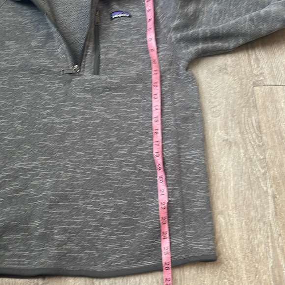 Patagonia women’s size small better sweater quarter zip in gray  pull over - Picture 6 of 8